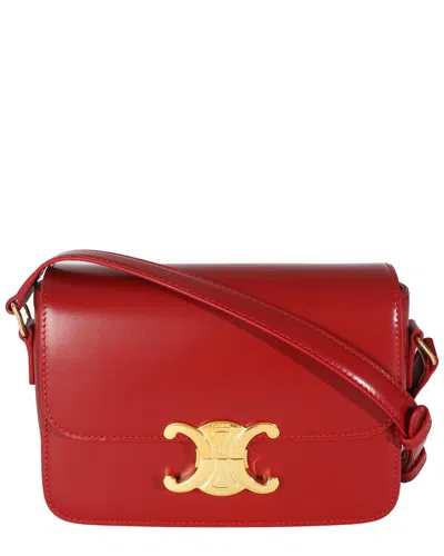 Celine Teen Triomphe Shoulder Bag Women In Red