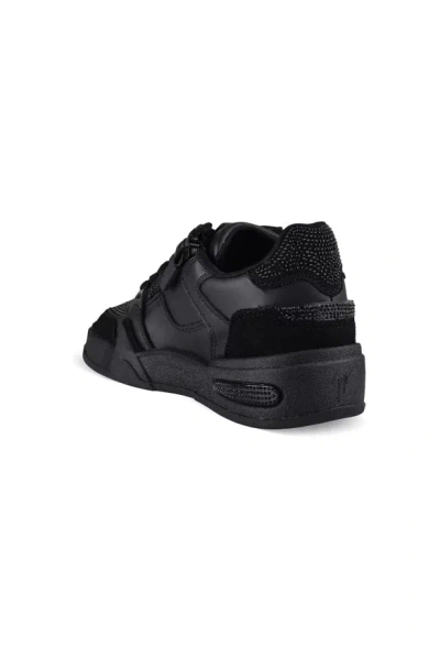 Giuseppe Zanotti Ghost Rhinestone Zip Leather Sneakers In Multi