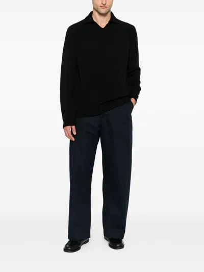 Zanone Sweaters Black In Black