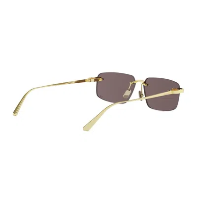 Dior C S4u Rectangular Sunglasses In Gold