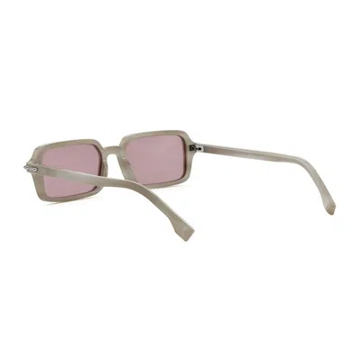 Fendi Selleria Acetate Rectangular Sunglasses In Pink