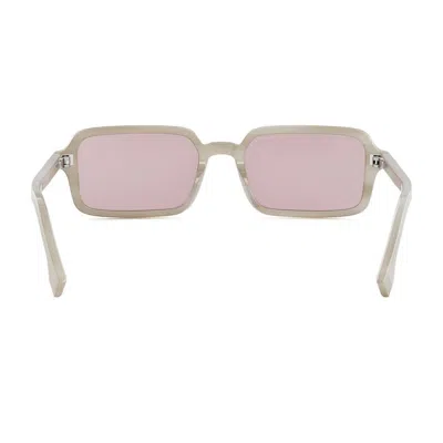 Fendi Selleria Acetate Rectangular Sunglasses In Pink