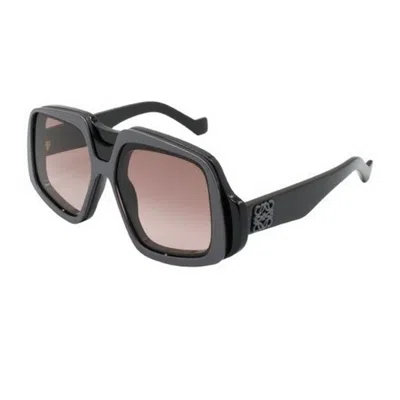 Loewe Anagram 61mm Gradient Geometric Sunglasses In Black