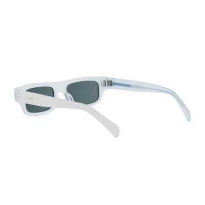 Celine Full Frame Sunglasses In White