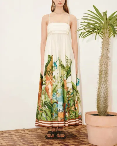 Alemais Toucan Tango Midi Dress In White