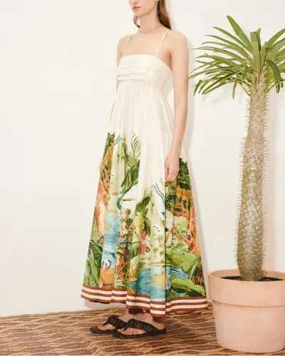 Alemais Toucan Tango Midi Dress In White