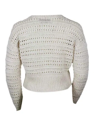 Lorena Antoniazzi Sweater In Silver