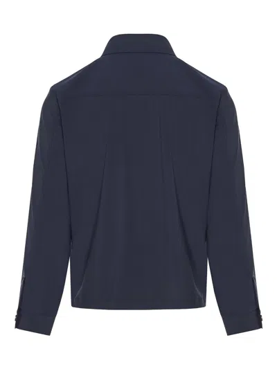 Corneliani Buttoned Flap-pocket Jacket In Blue