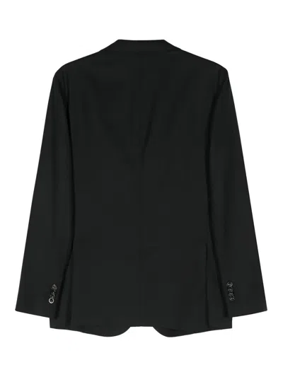 Boglioli Single Breasted Jacket Notch Lapel Pockets In Black