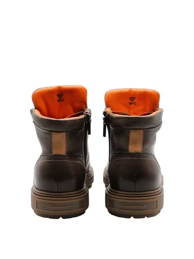 Santoni Ankle Boots In Brown