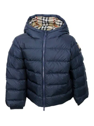 Burberry Down Jacket In Multi