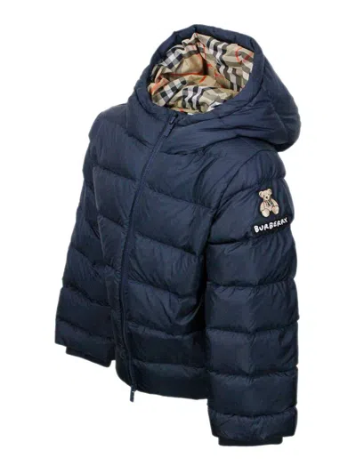 Burberry Down Jacket In Multi