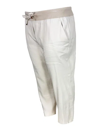 Lorena Antoniazzi Drawstring Trousers In Multi
