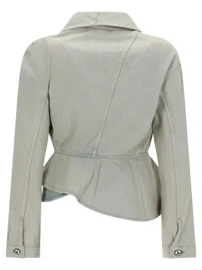 Vivienne Westwood Light Grey Cotton Blazer In Gray