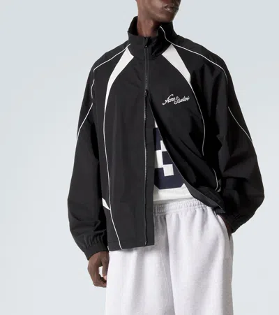 Acne Studios Logo Technical Jacket In Black