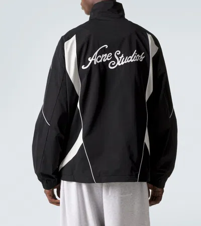 Acne Studios Logo Technical Jacket In Black