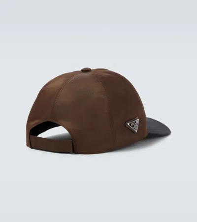Prada Re-nylon Baseball Cap In Pattern