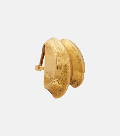 Saint Laurent Double Blade Clip-on Earrings In Pattern