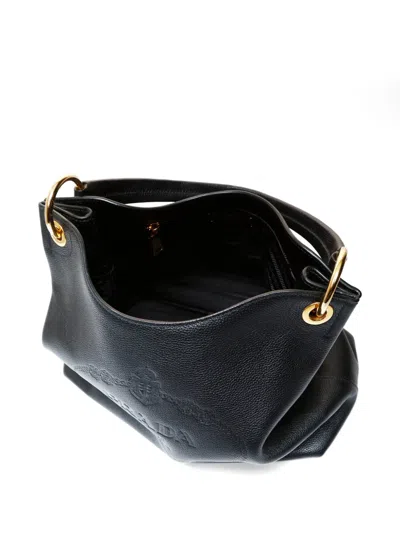 Pre-owned Prada Phenix Shoulder Bag In Black