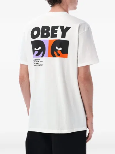 Obey Watching T-shirt In White