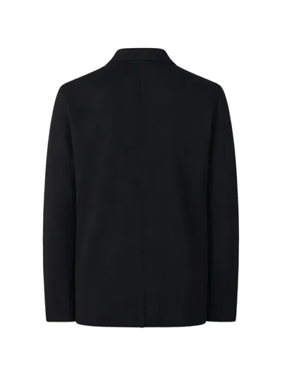 Drumohr Double-breasted Blazer In Black