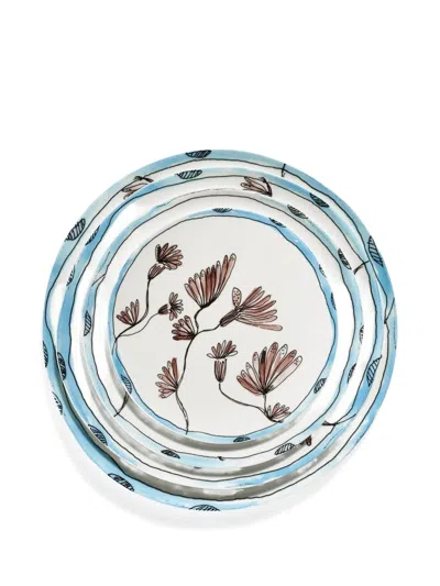 Serax Floral-print Tableware In White