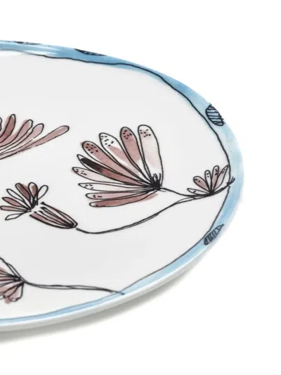 Serax Floral-print Tableware In White