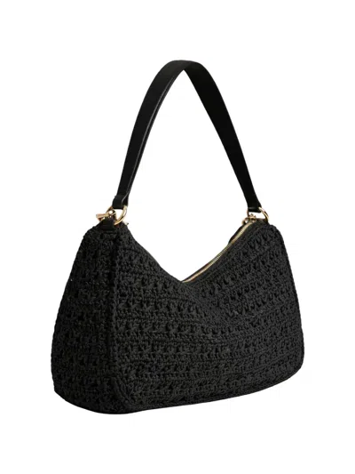 Twinset Twin-set Black Polyurethane Borsa Shoulder Bag In Black