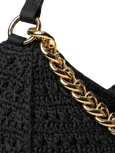 Twinset Twin-set Black Polyurethane Borsa Shoulder Bag In Black