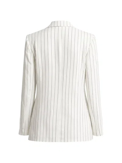 Kocca Striped Button-front Blazer In White