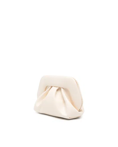 Themoirè Structured Vegan Fabric Tote With Minimalist Design In Neutral