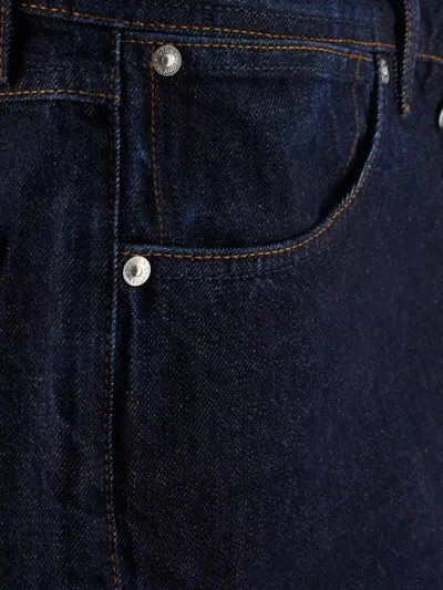 Stone Island Regular-straight-fit Five-pocket Jeans With Rinsed Finish In Blue