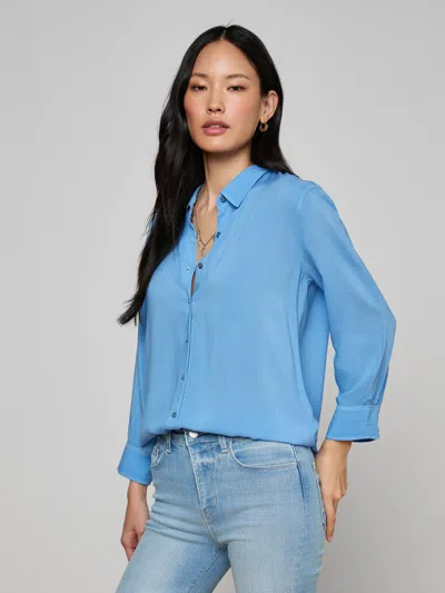 L'agence Marlene Blouse In Blue
