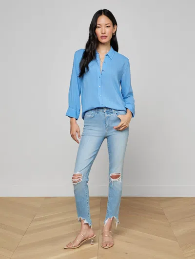 L'agence Marlene Blouse In Blue