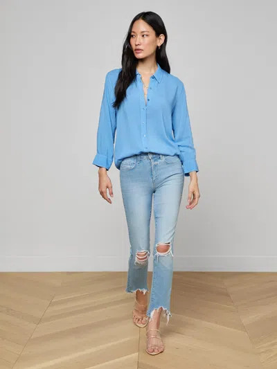 L'agence Marlene Blouse In Blue