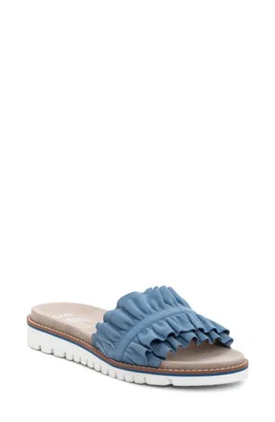Ara Keyes Slide Sandal In Blue