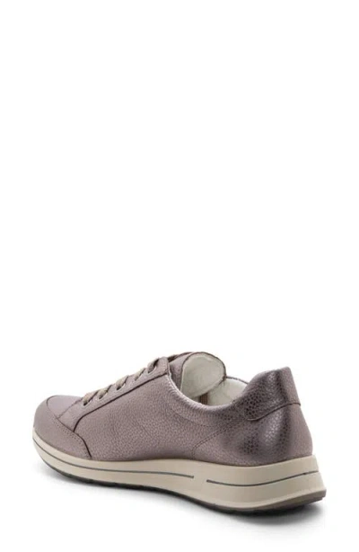 Ara Oleanna Zip Sneaker In Silver