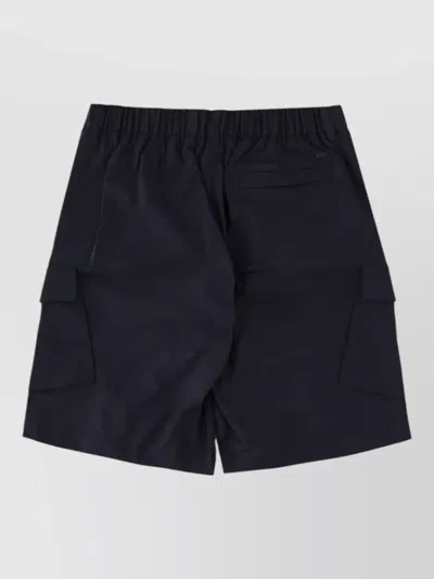 Herno Tailored Shorts Featuring Multiple Practical Pockets In Blue