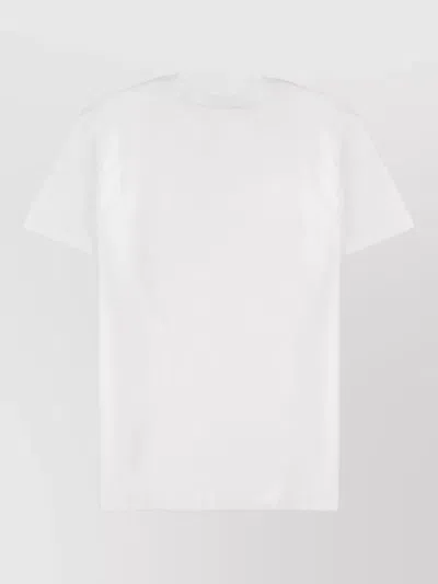 Versace Jeans Couture Short Sleeve Crew Neck Cotton T-shirt In White