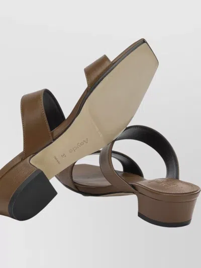 Aeyde Kemi Nappa Leather Tobacco Sandals Tobacco In Brown