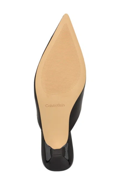 Calvin Klein Camily Pointed Toe Mule In Black
