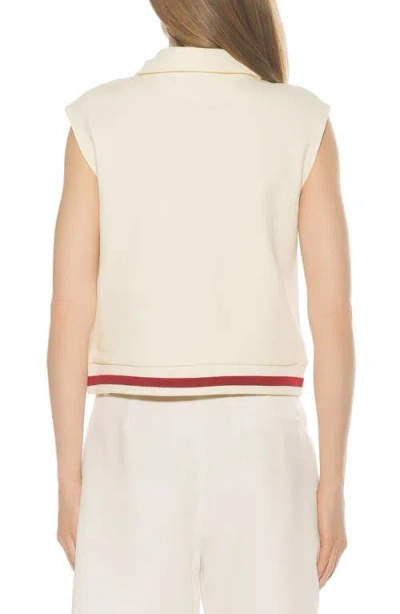 Alexia Admor Denise Collared Top In Neutral