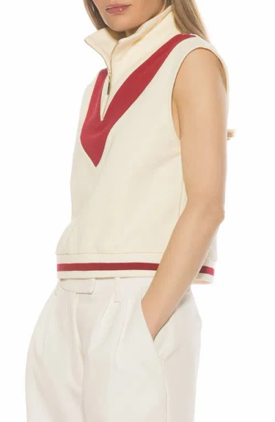 Alexia Admor Denise Collared Top In Neutral