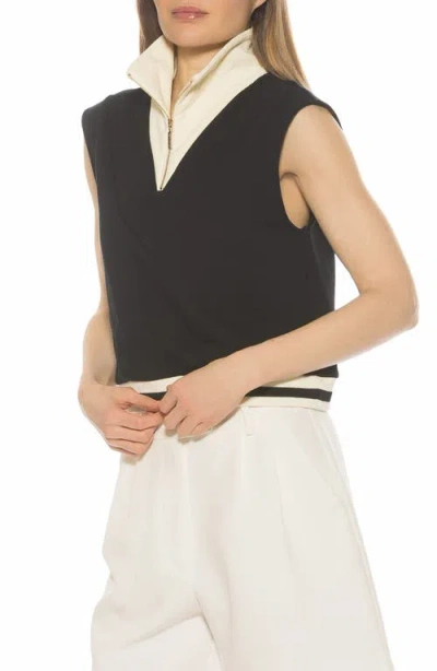 Alexia Admor Denise Collared Top In Brown
