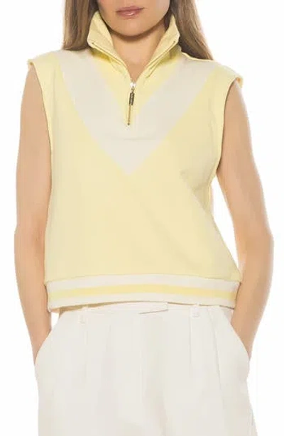 Alexia Admor Denise Collared Top In Yellow