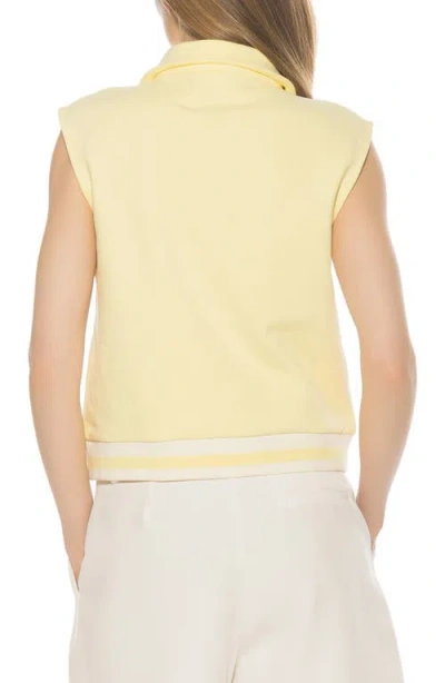 Alexia Admor Denise Collared Top In Yellow