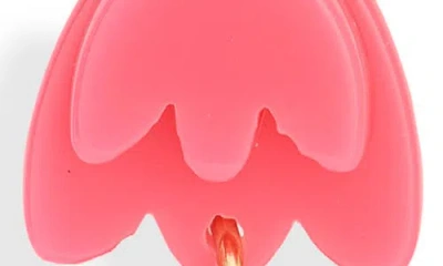 Leith Spring Tulip Linear Drop Earrings In Red