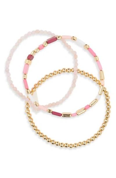 Leith Layered Beaded Necklace In Pattern