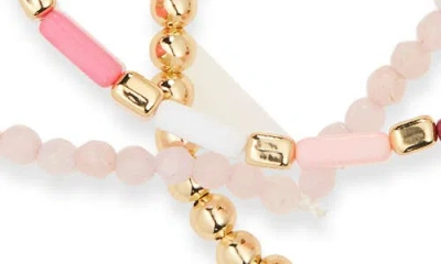 Leith Layered Beaded Necklace In Pattern