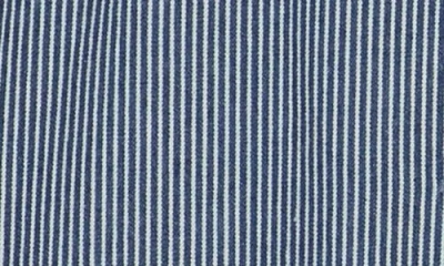 Bernardo Stripe Cotton Jacket In Blue